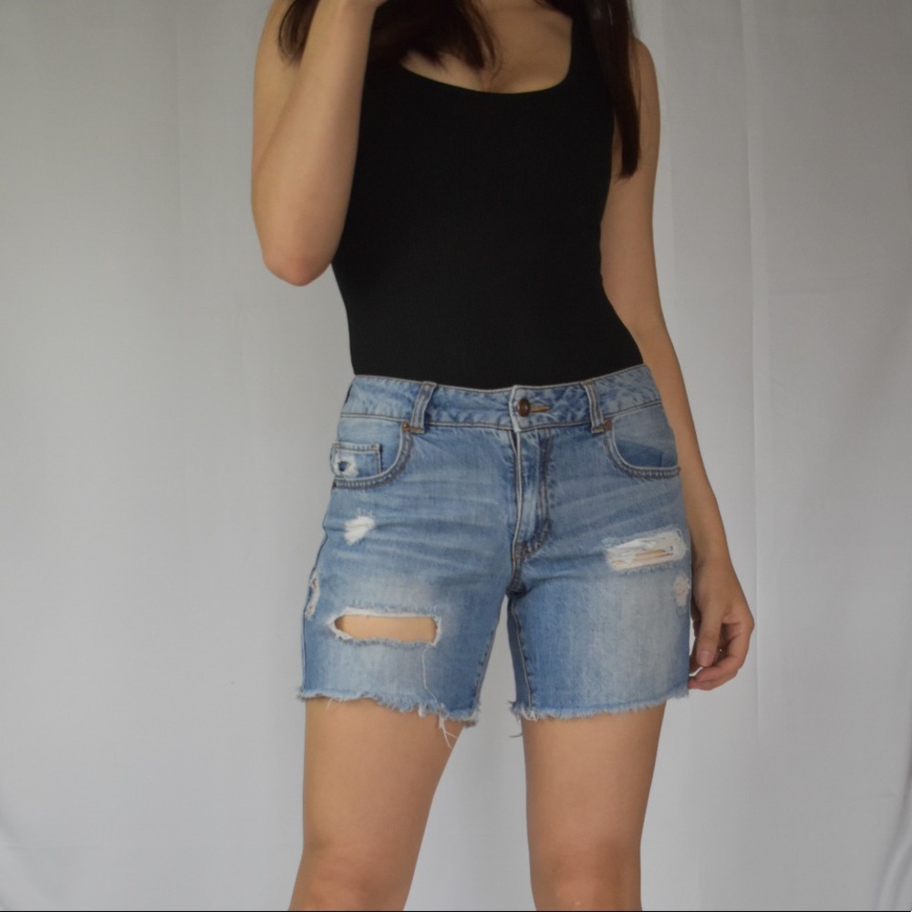 Denim shorts